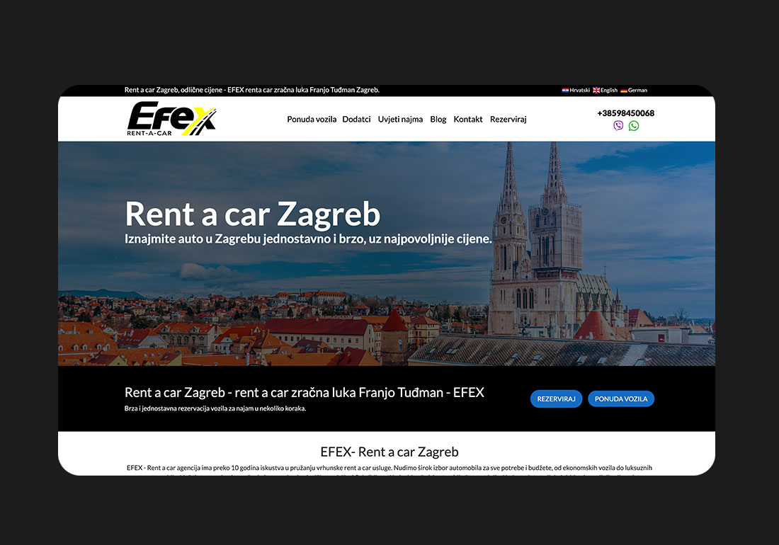 Rent a car Zagreb